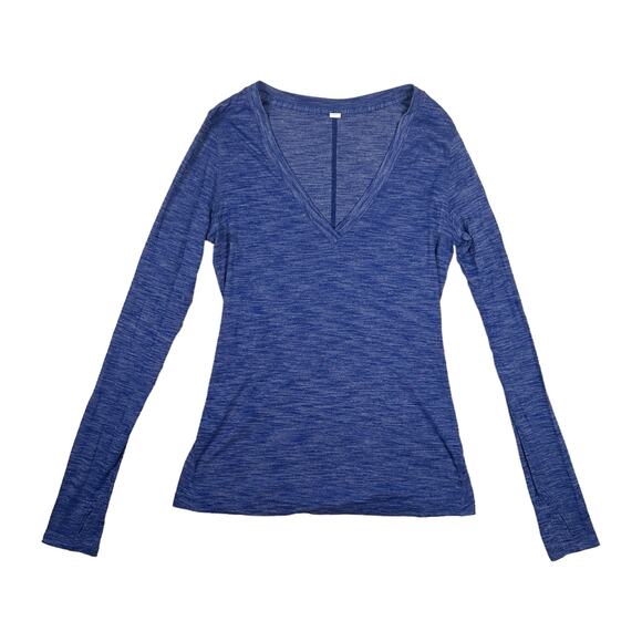Lululemon Womens Size 6 Go Everywhere Long Sleeve Top V Neck Performance Active - Picture 1 of 9